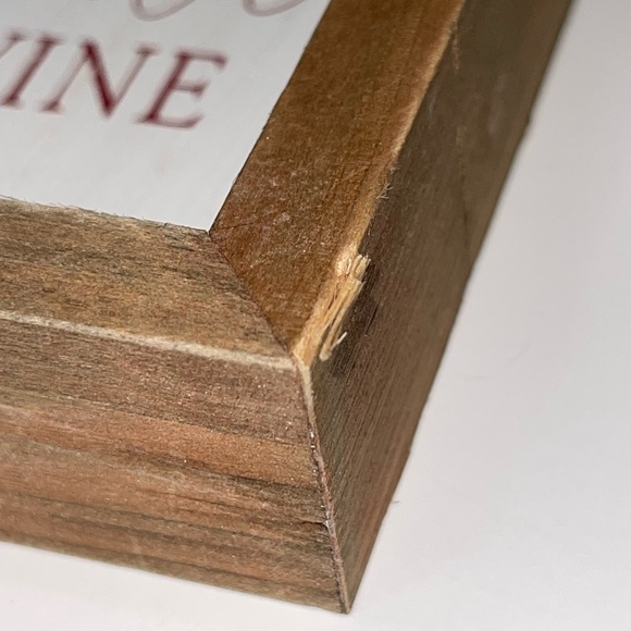 Christmas Tabletop Sign Home Decor Holiday Wine Glass Decorations Santa Wreath - Picture 9 of 17